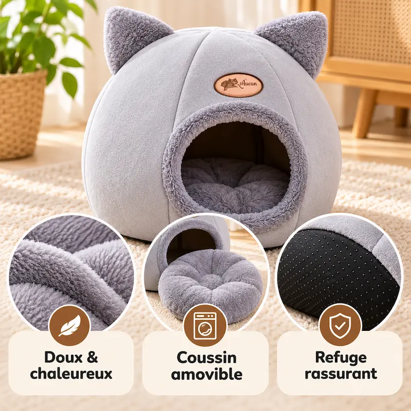Panier chat tête de chat - Design mignon | KittyNest