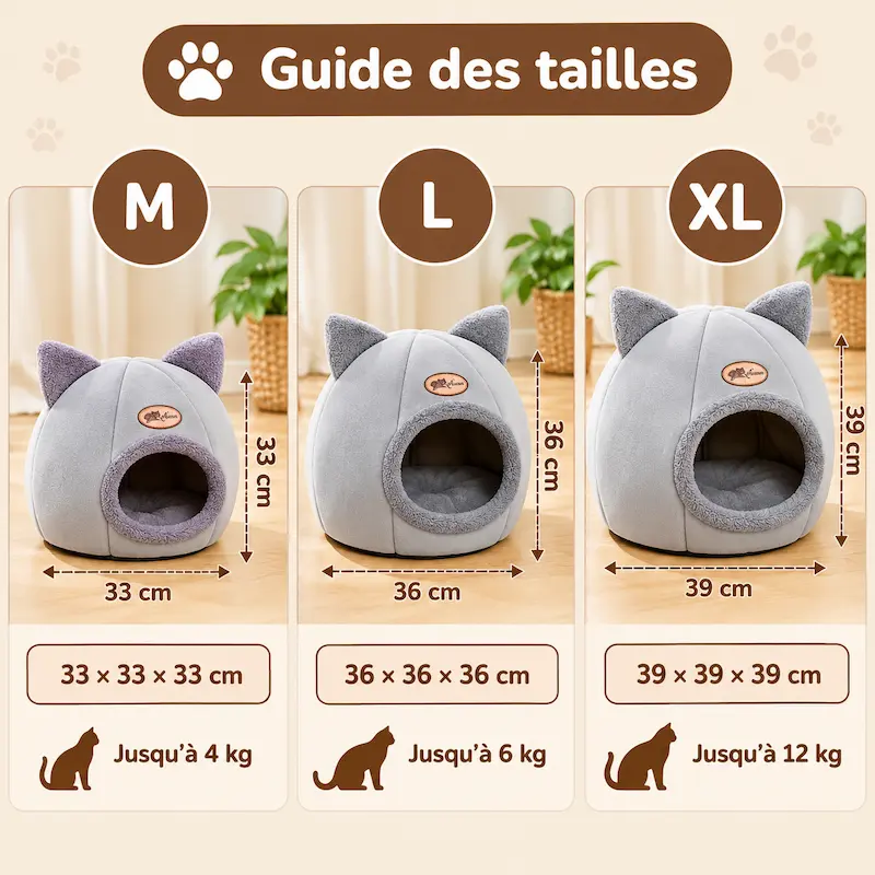 Panier chat tête de chat - Design mignon | KittyNest