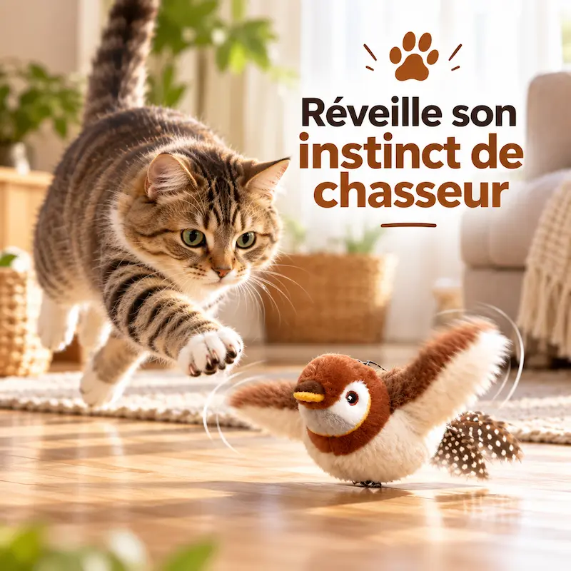 Oiseau volant pour chat - Mouvement réaliste | AirBird