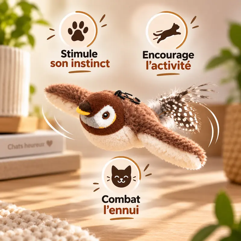 Oiseau volant pour chat - Mouvement réaliste | AirBird