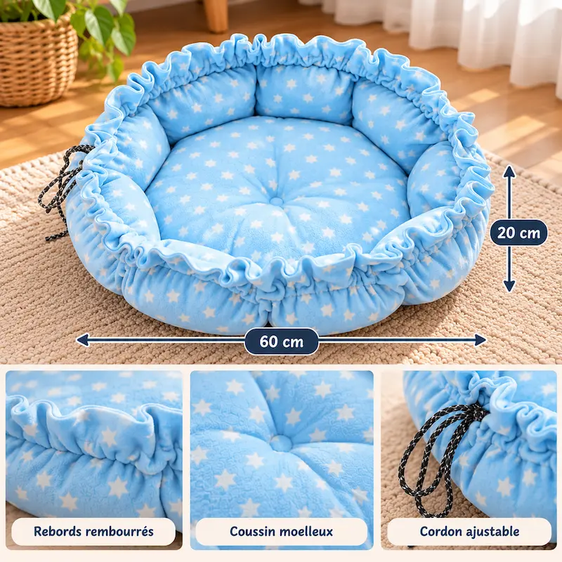 Coussin douillet pour chat - Cocoon de confort | CozyPaws