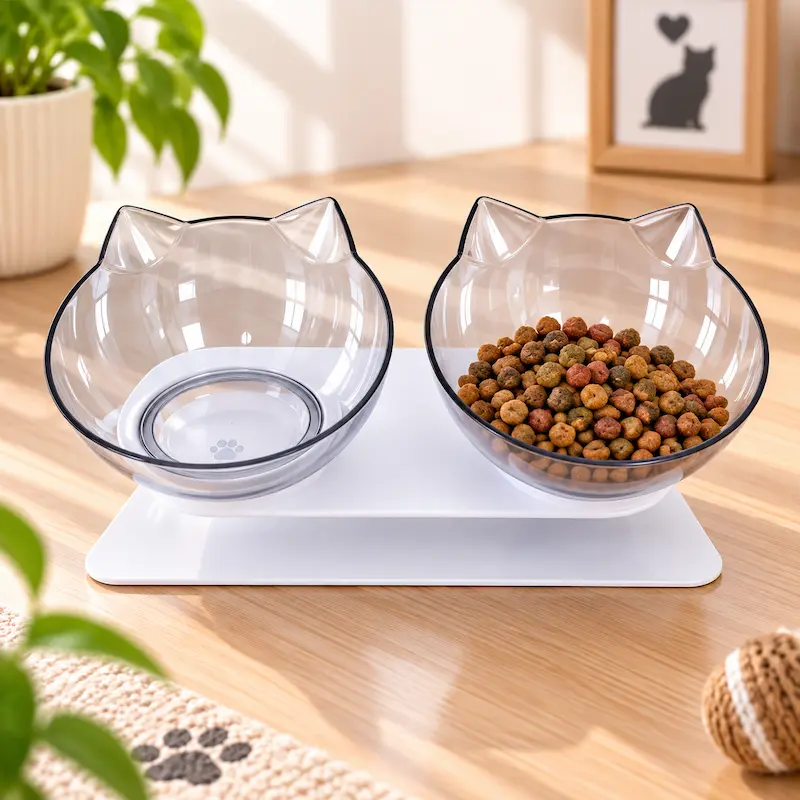 Gamelle inclinée pour chat - Posture idéale et confort | EasyTilt