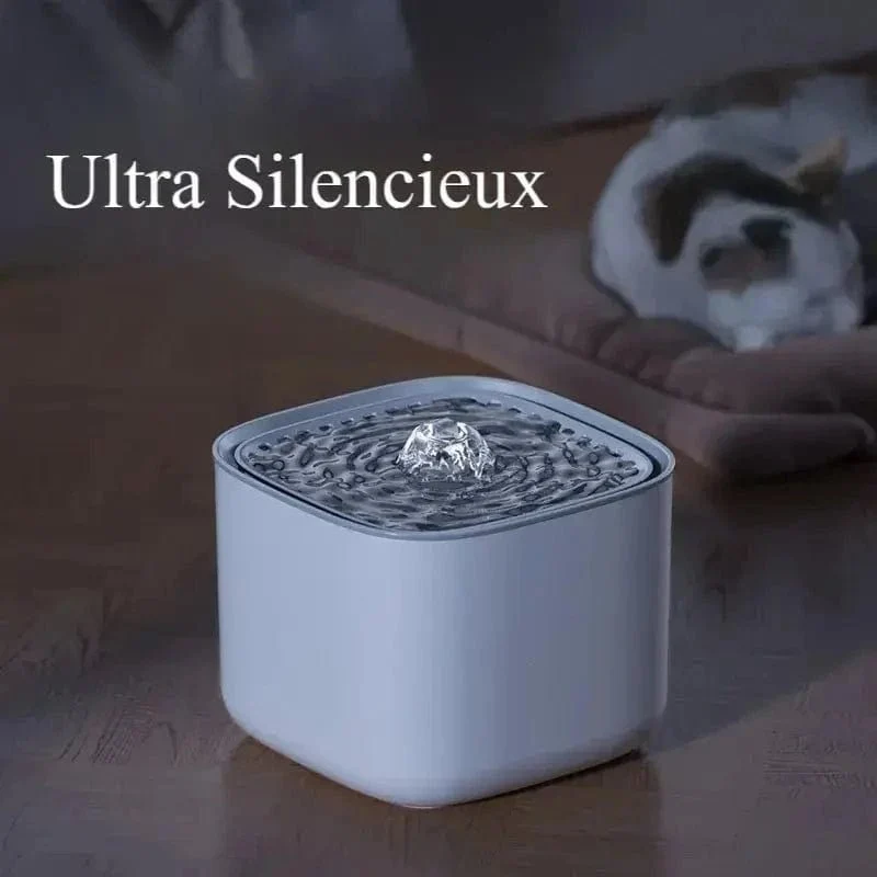 Fontaine à eau chat silencieuse - Nuit paisible | SoftFlow