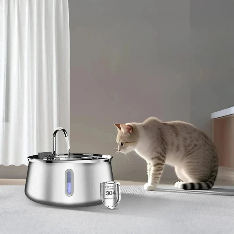 Fontaine à eau chat inox 4L – Hygiène maximale | FéliInox