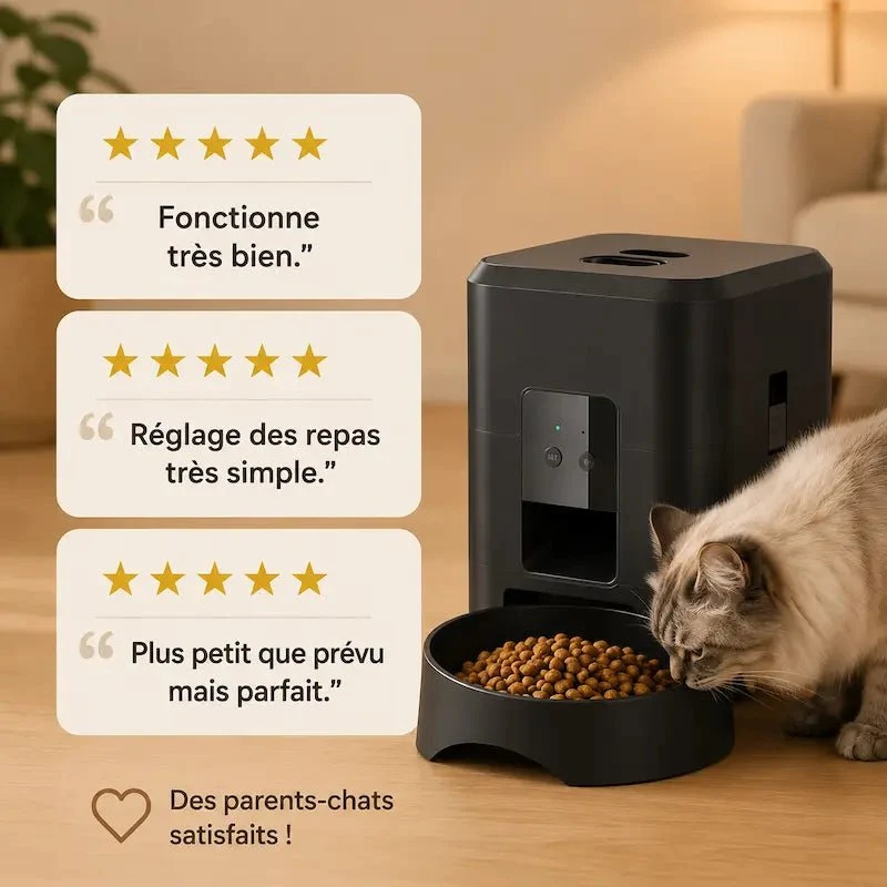 Distributeur programmable de croquettes pour chat | Feedicat