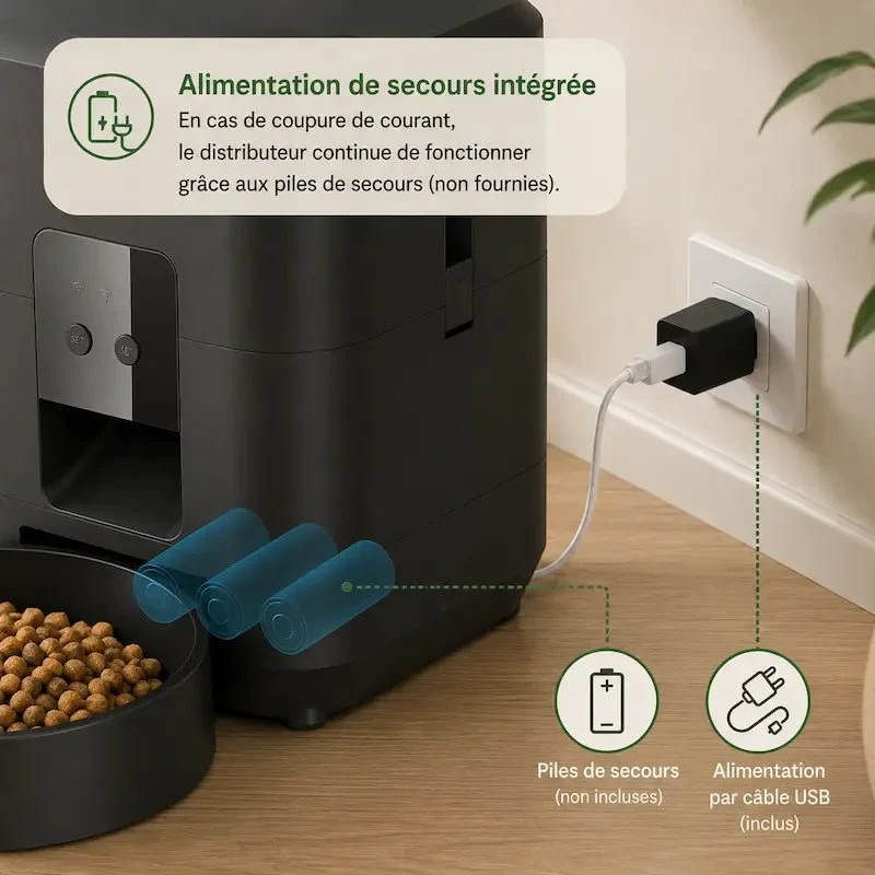 Distributeur programmable de croquettes pour chat | Feedicat