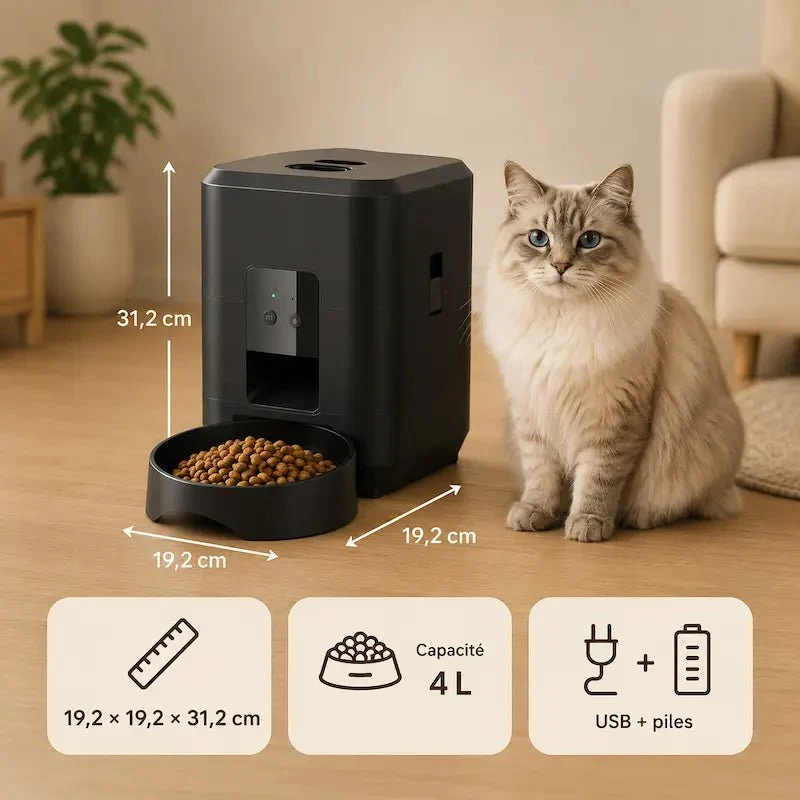 Distributeur programmable de croquettes pour chat | Feedicat