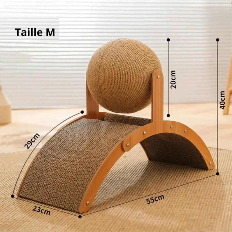 Griffoir chat - En carton et sisal 2 en 1