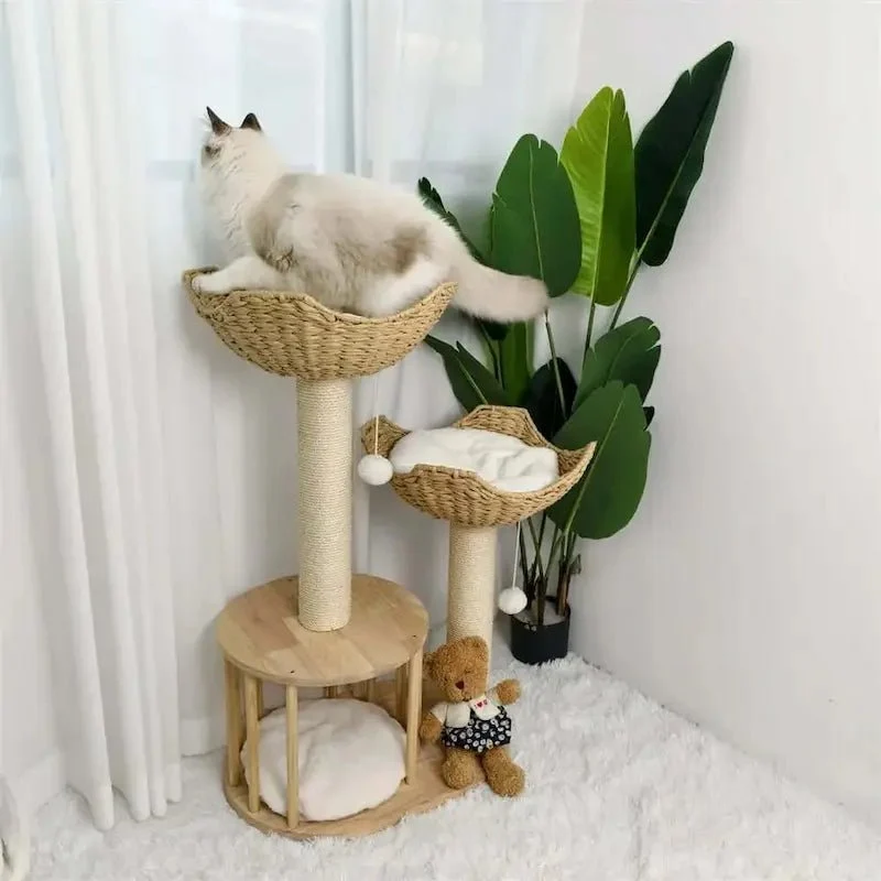 Arbre à chat design luxe - Élégance & confort | Feluxe