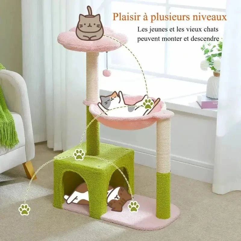 Arbre à chat fleur - Déco & confort | Feliflora