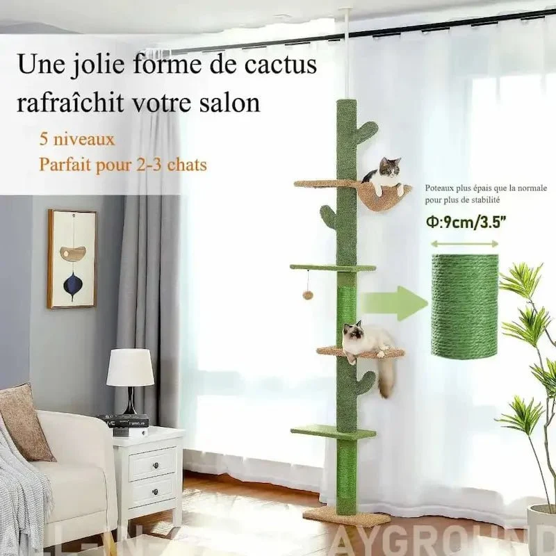 Arbre à chat cactus - Déco & griffoir | Felipricks