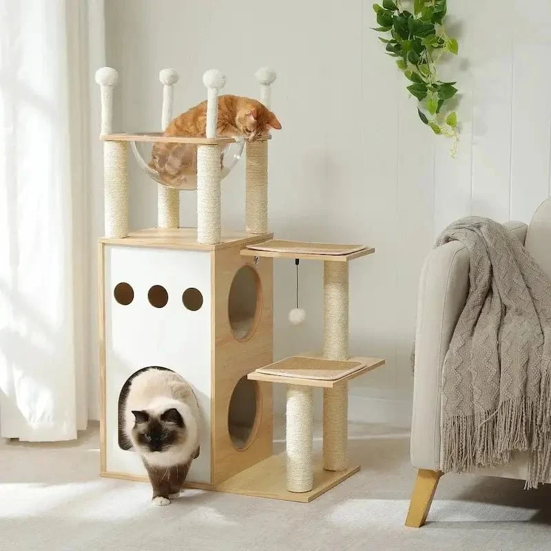 Arbre à chat en bois - Robuste & élégant | Felitree