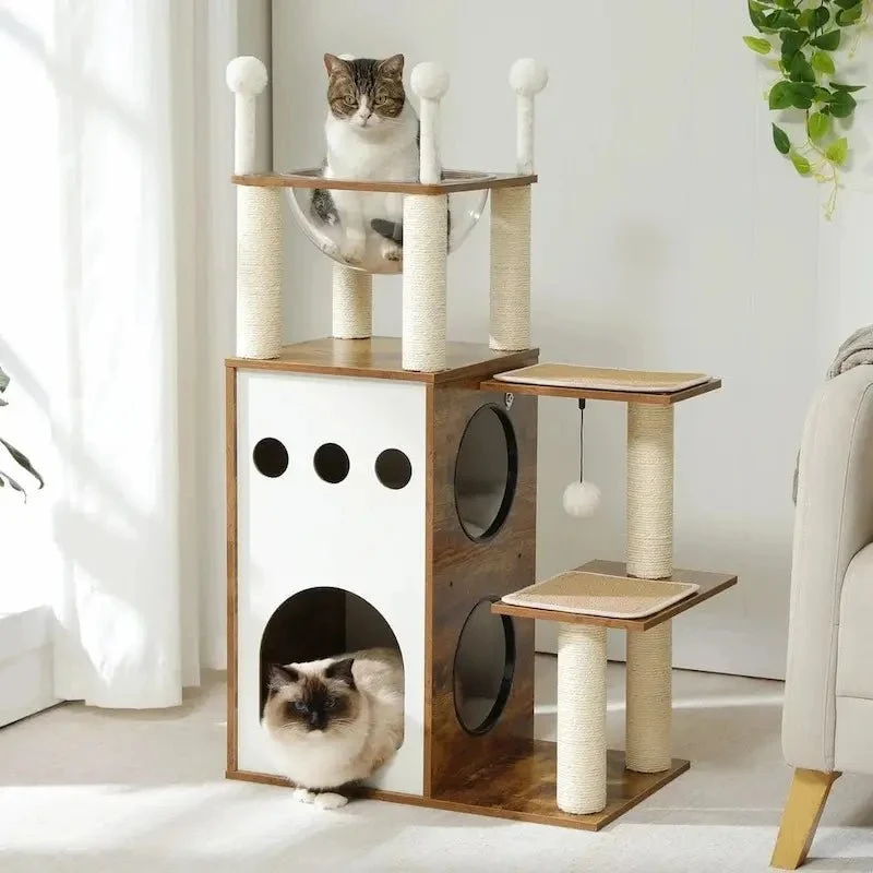Arbre à chat en bois - Robuste & élégant | Felitree