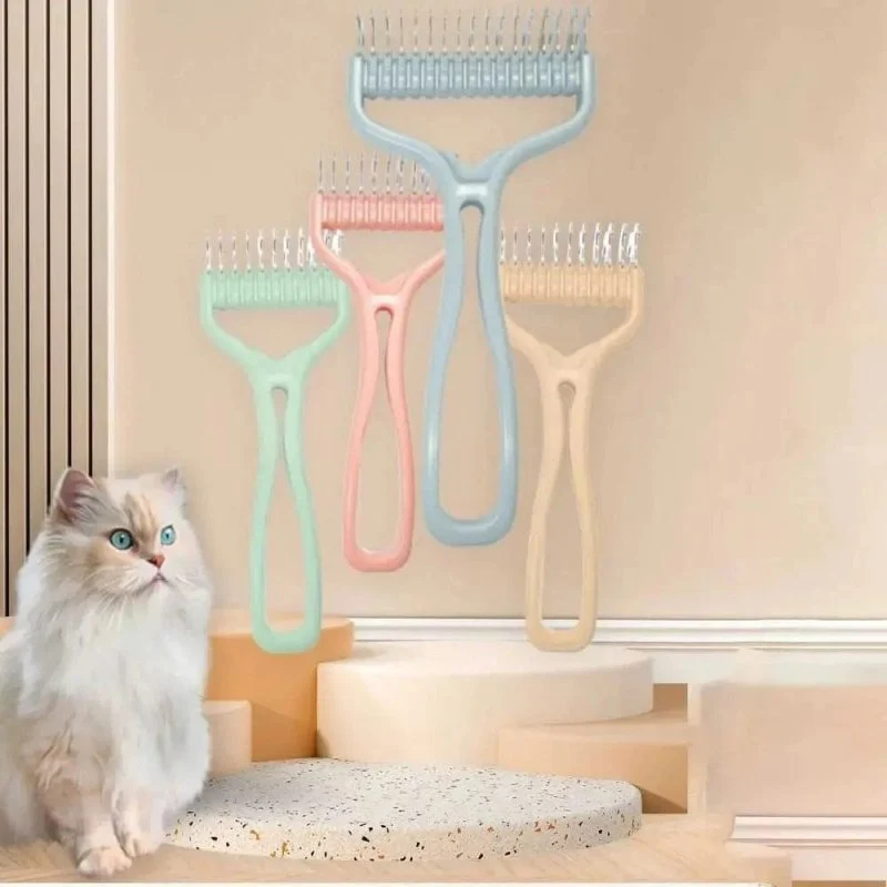 Brosse double face chat - Démêle & lisse en 1 geste | DualPurr