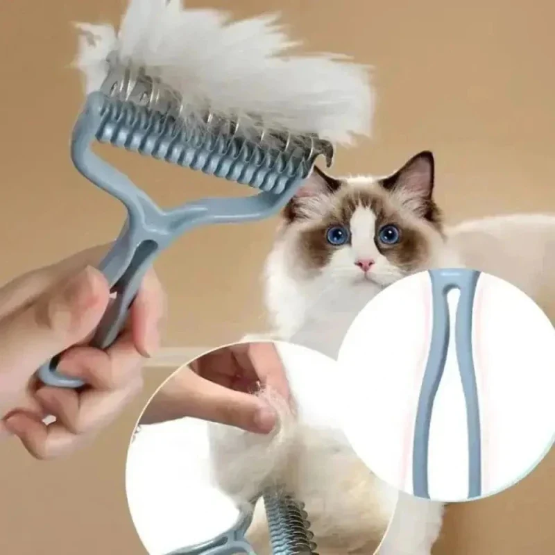 Brosse double face chat - Démêle & lisse en 1 geste | DualPurr