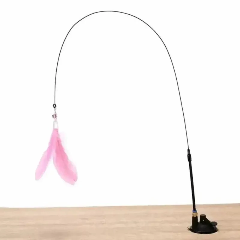 Jouet pour chat plume à ventouse - Amusement garanti | PlumeStick