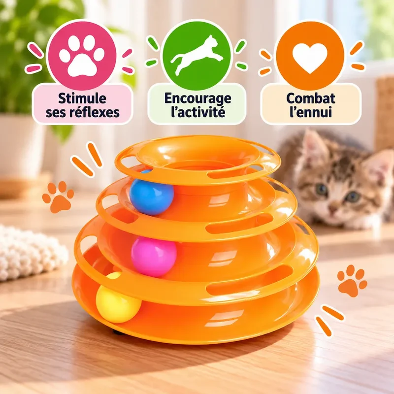 Tour de jeu pour chat - Anti-ennui assuré | CatTower