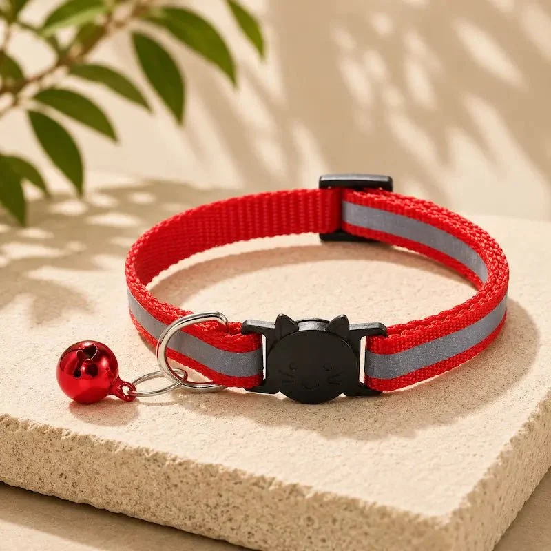 Collier clochette chat réfléchissant – Visibilité nuit | GlowBell