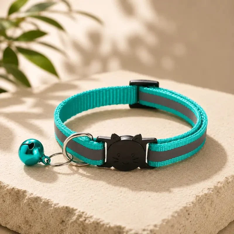 Collier clochette chat réfléchissant – Visibilité nuit | GlowBell