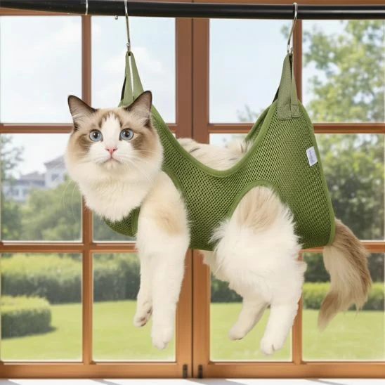 hamac à chat de toilettage