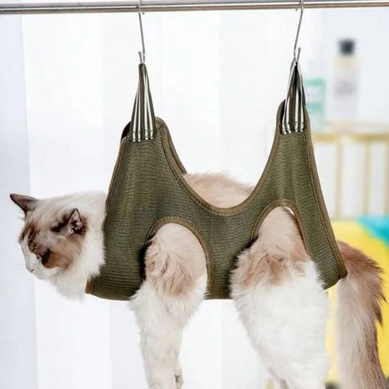 hamac à chat de toilettage