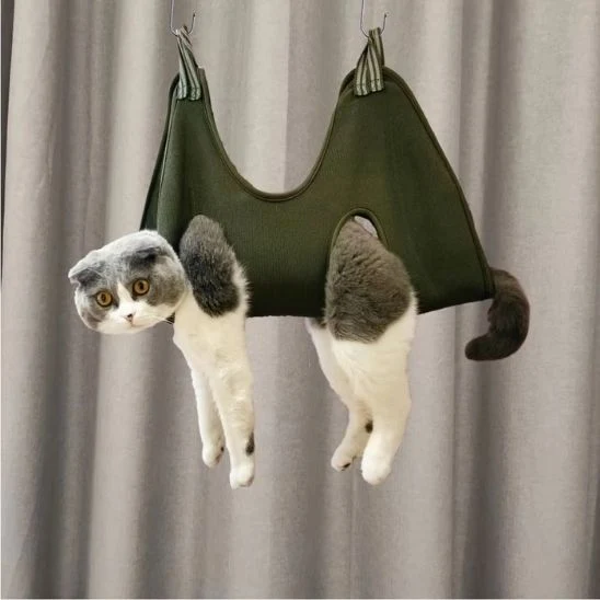 hamac à chat de toilettage