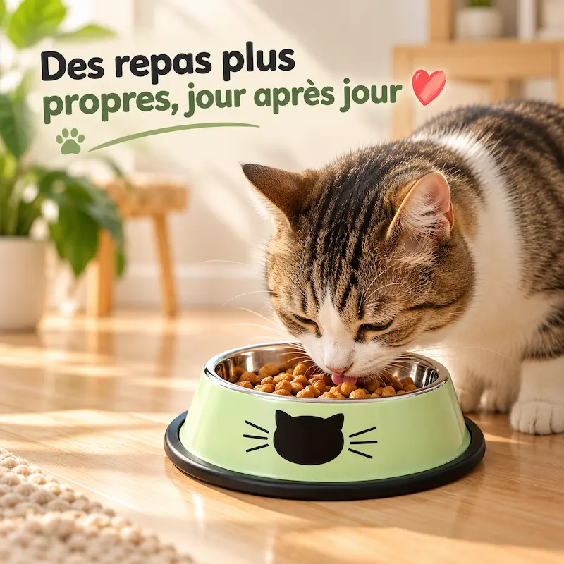 Gamelle inox pour chat - Hygiène maximale | SteelBowl