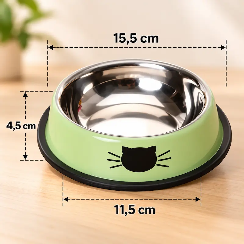 Gamelle inox pour chat - Hygiène maximale | SteelBowl