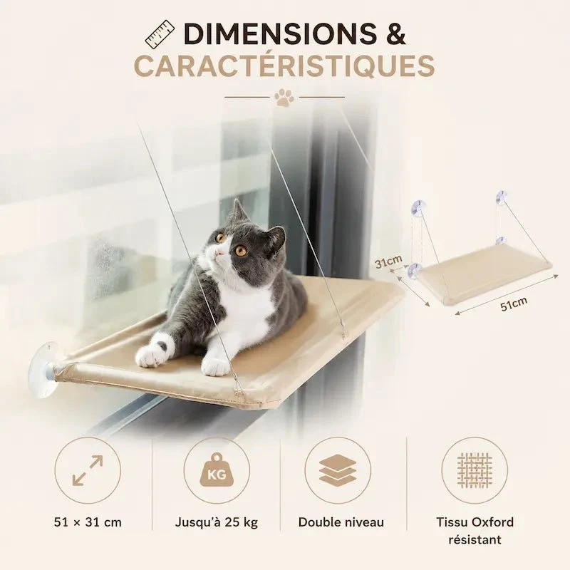 Hamac de fenêtre pour chat - Vue extérieure | WindowCat