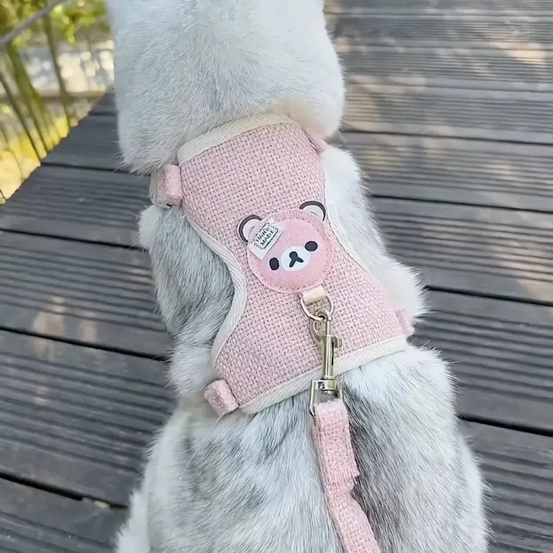 Harnais pour chat - Motif ourson