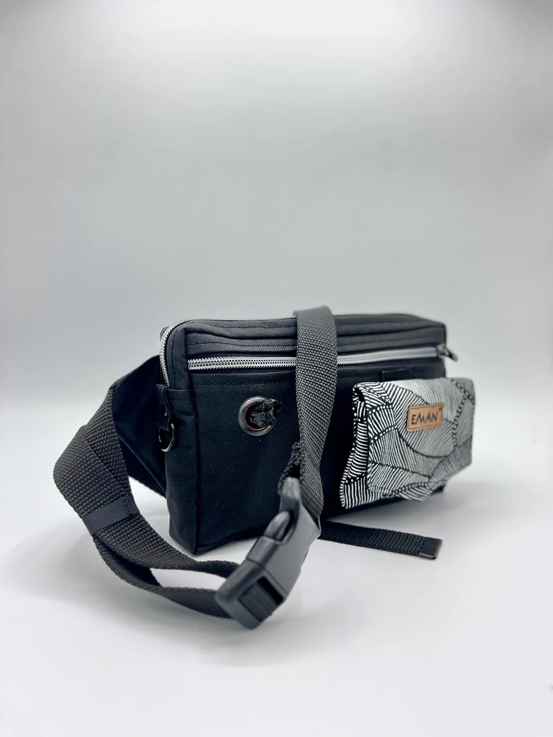 Ensemble Sac banane et pochette à friandises amovible pour chien - Modèle Iraty