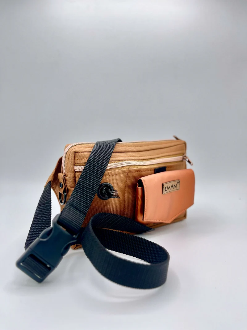 Ensemble Sac banane pochette à friandises amovible pour chien - Modèle Ilbarritz