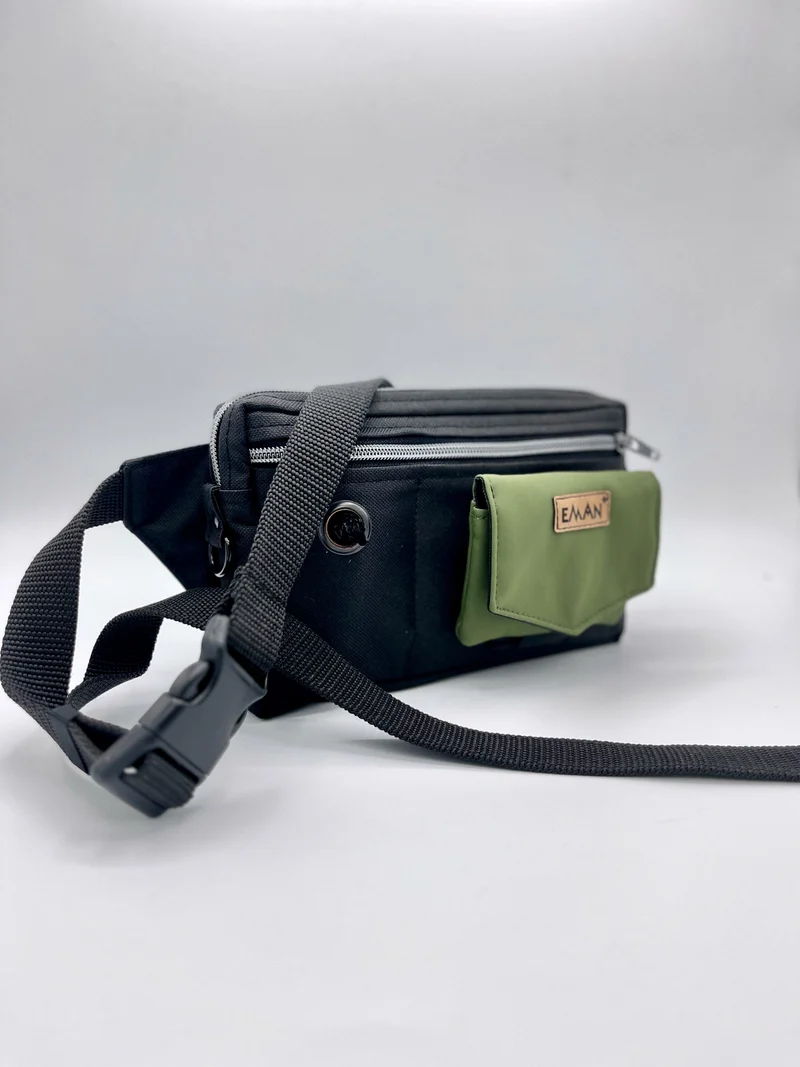 Ensemble Sac banane et pochette à friandises amovible pour chien - Modèle Rhune