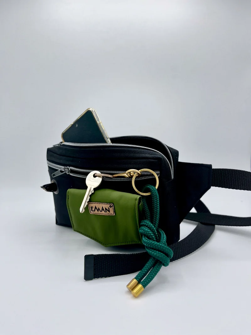 Ensemble Sac banane et pochette à friandises amovible pour chien - Modèle Rhune
