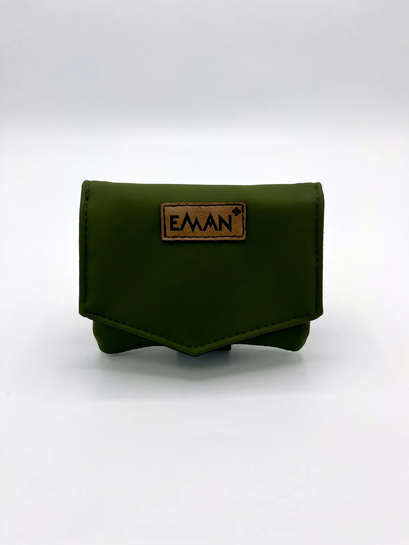 Pochette à friandises pour chiens - Bracelet de balade - Vert mousse