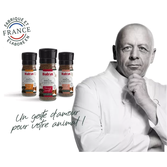 Moulins aromatiques Thierry Marx pour chiens et chats - BAB in