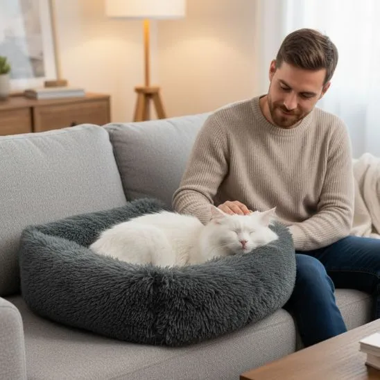 coussin pour chats apaisant