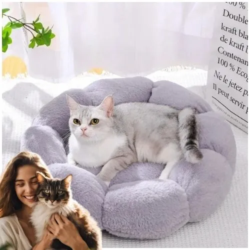 panier chat original fleur