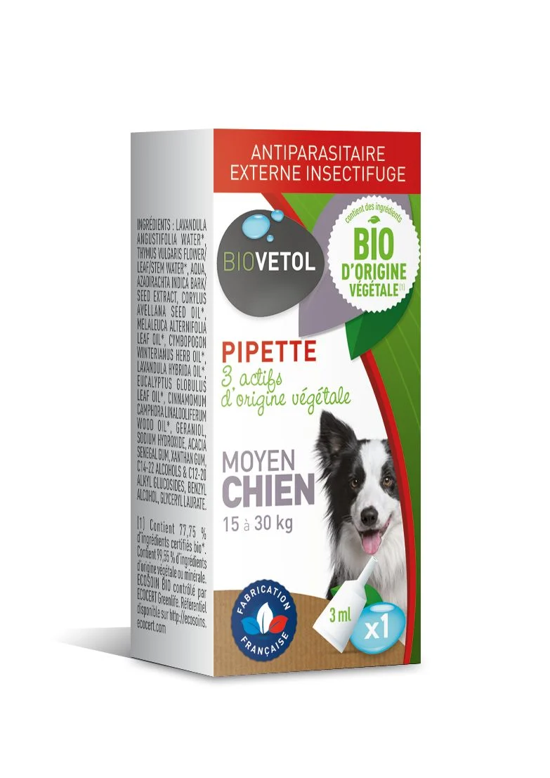 Pipette Antiparasitaire chiens et chats - BIOVETOL