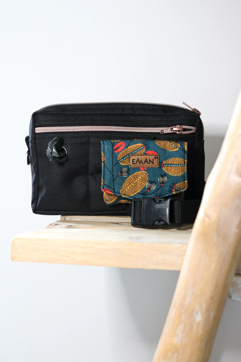Ensemble Banane - pochette à friandises pour chien - Modèle Baiona