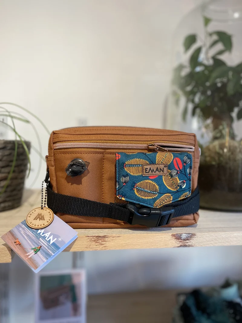 Ensemble Banane - pochette à friandises pour chien - Modèle Baiona