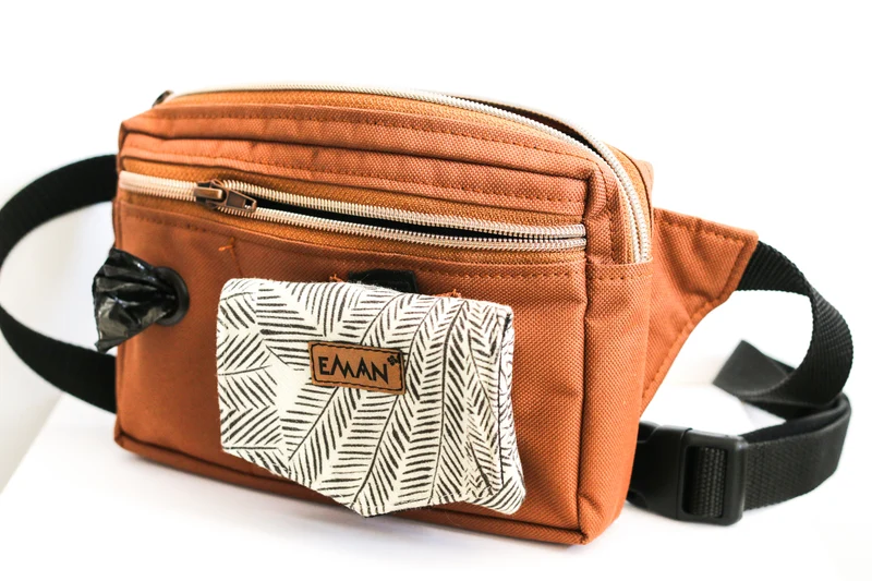 Ensemble Banane - pochette à friandises pour chien - Modèle Arballa