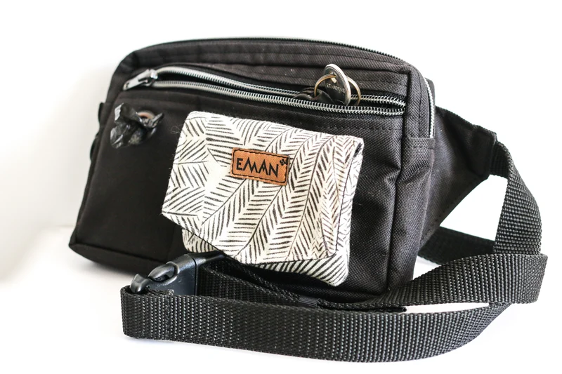Ensemble Banane - pochette à friandises pour chien - Modèle Arballa