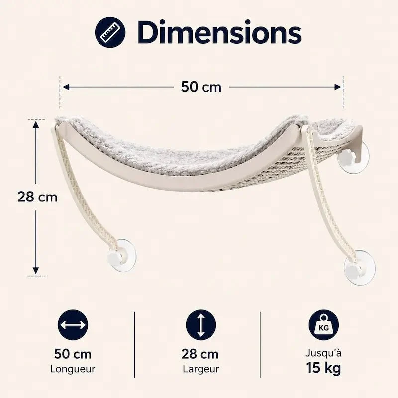Hamac pour chat ventouse - Vue extérieure | WindowPaws