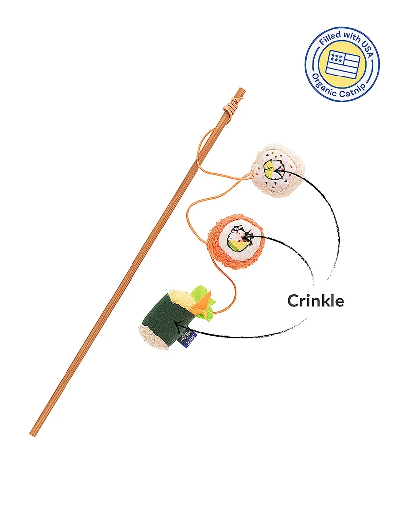 Canne à pêche pour chat - Sushi 🍣 - Pet PLAY