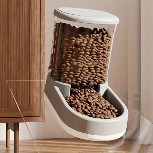 distributeur nourriture chat moderne
