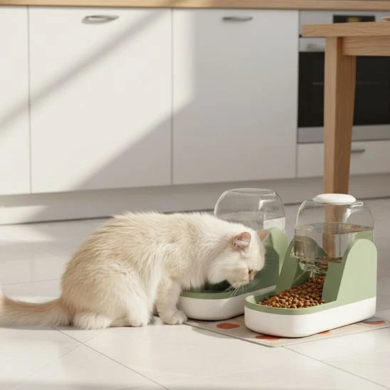 distributeur nourriture chat design