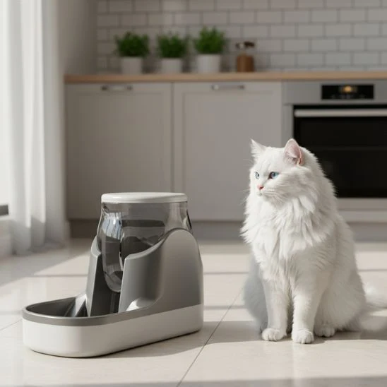 distributeur nourriture chat design