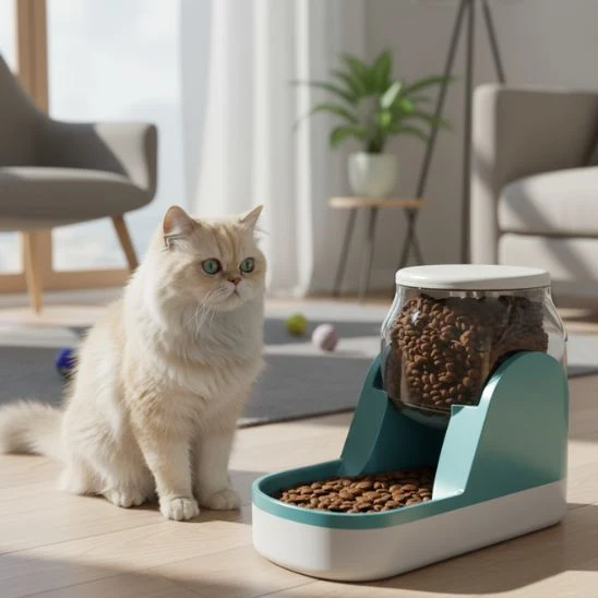 distributeur nourriture chat design
