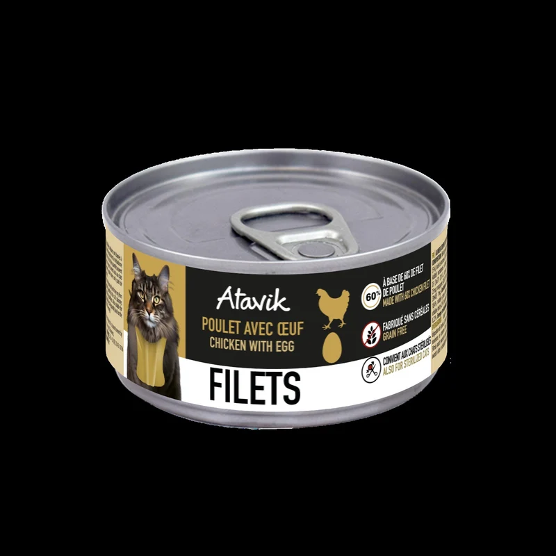 Terrines Effet Main Filets chat - Recettes à la main - Atavik